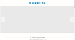 Desktop Screenshot of elmensajefinal.com