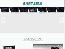 Tablet Screenshot of elmensajefinal.com